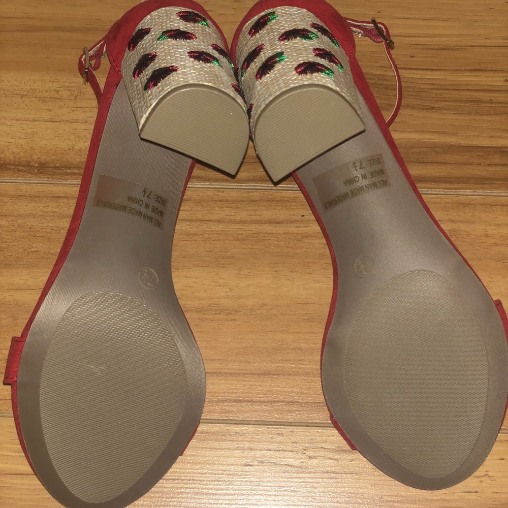 New Red sandals. - Picture 4 of 4